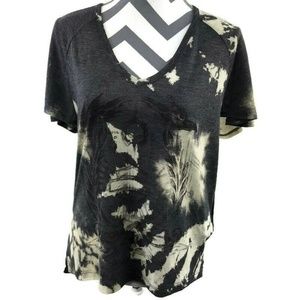 Harley Davidson Sheer Back Short Sleeve Top NEW